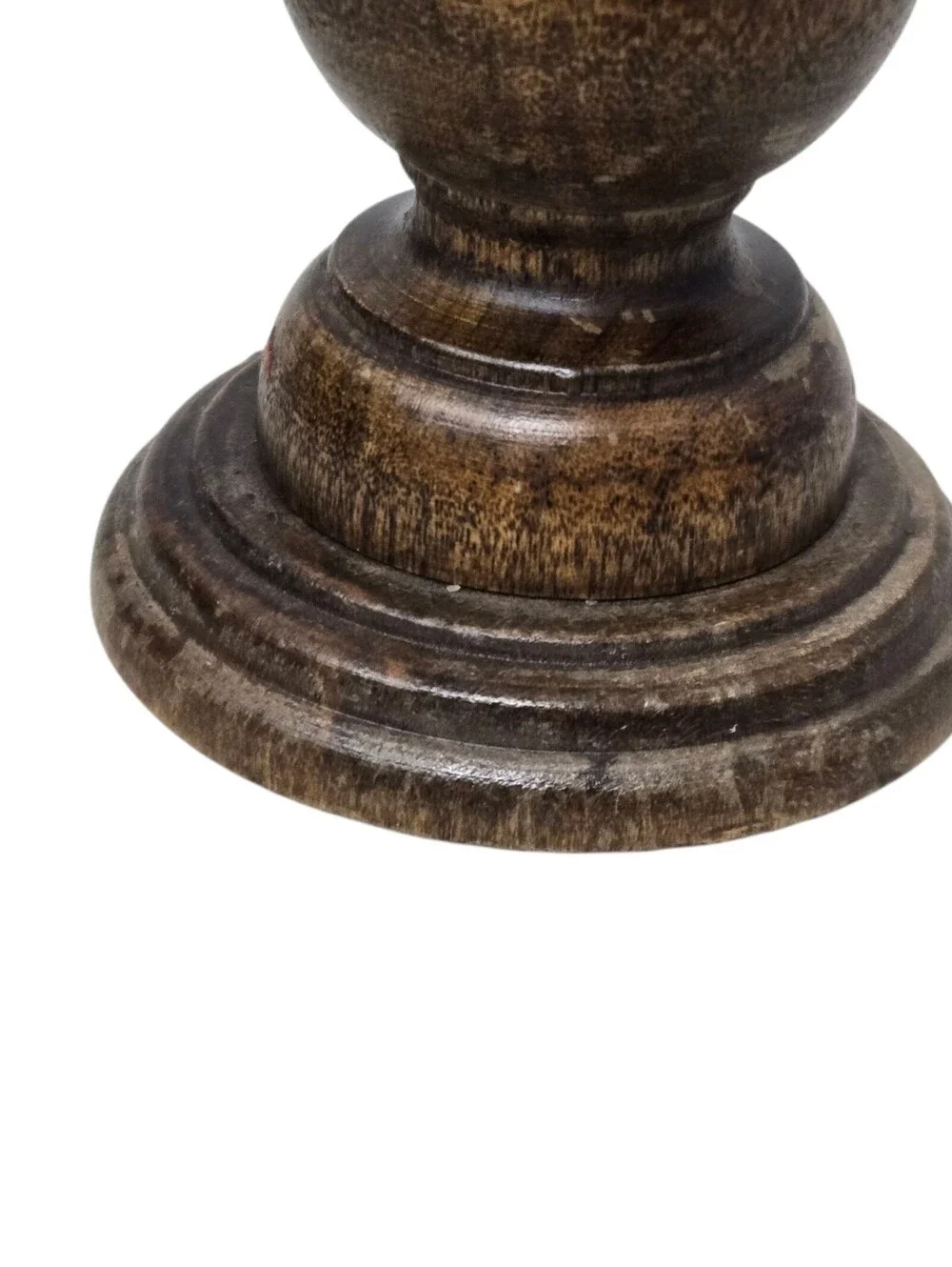 Vintage Wooden Candle Holders Set Of 2 MCM Taper Basketville Putney Vermont